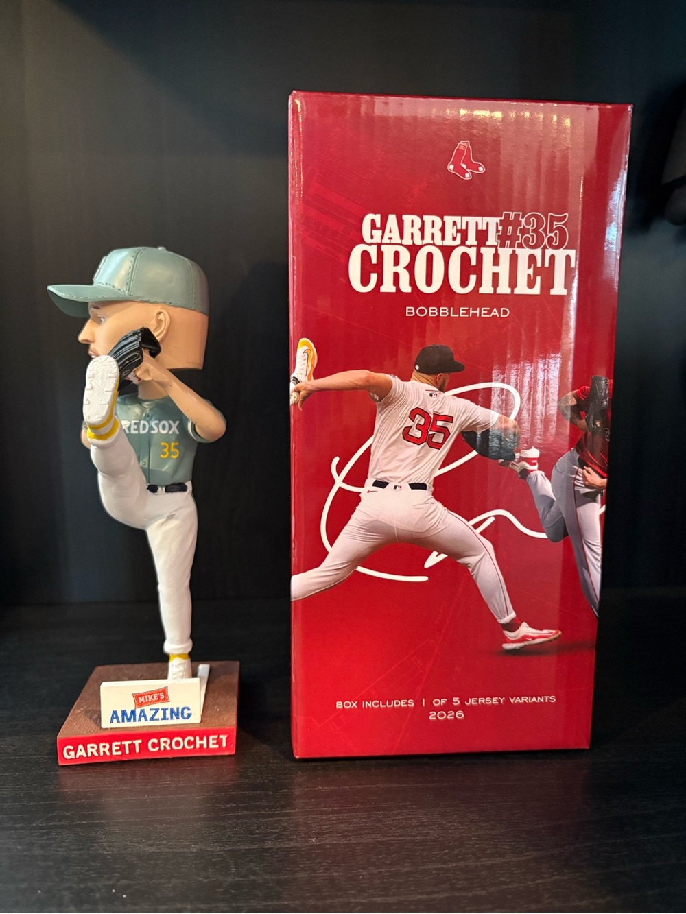 Garrett Crochet Red Sox #35 Bobblehead - Green monster jersey 5-7-26 SGA new